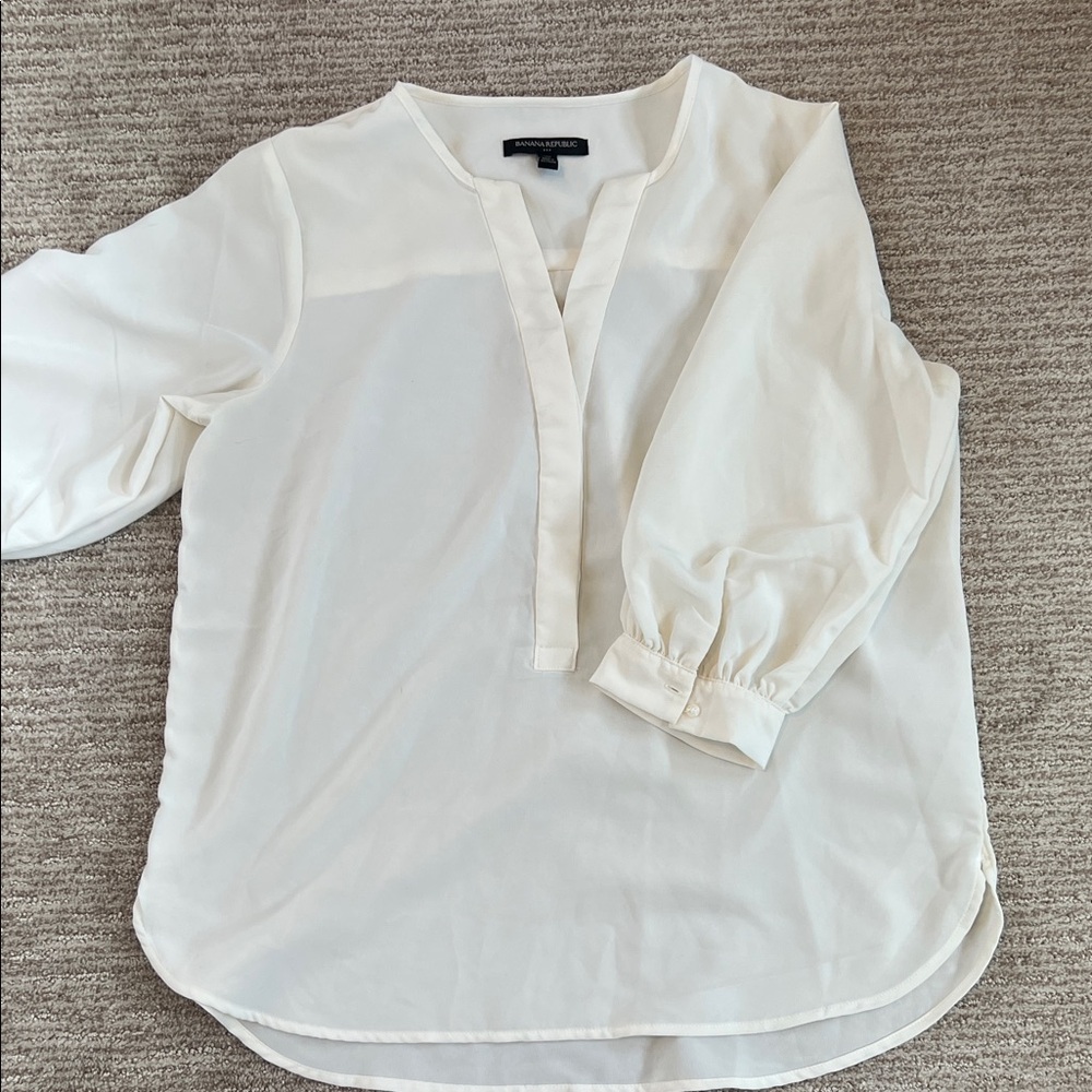 Banana Republic Cream Blouse
